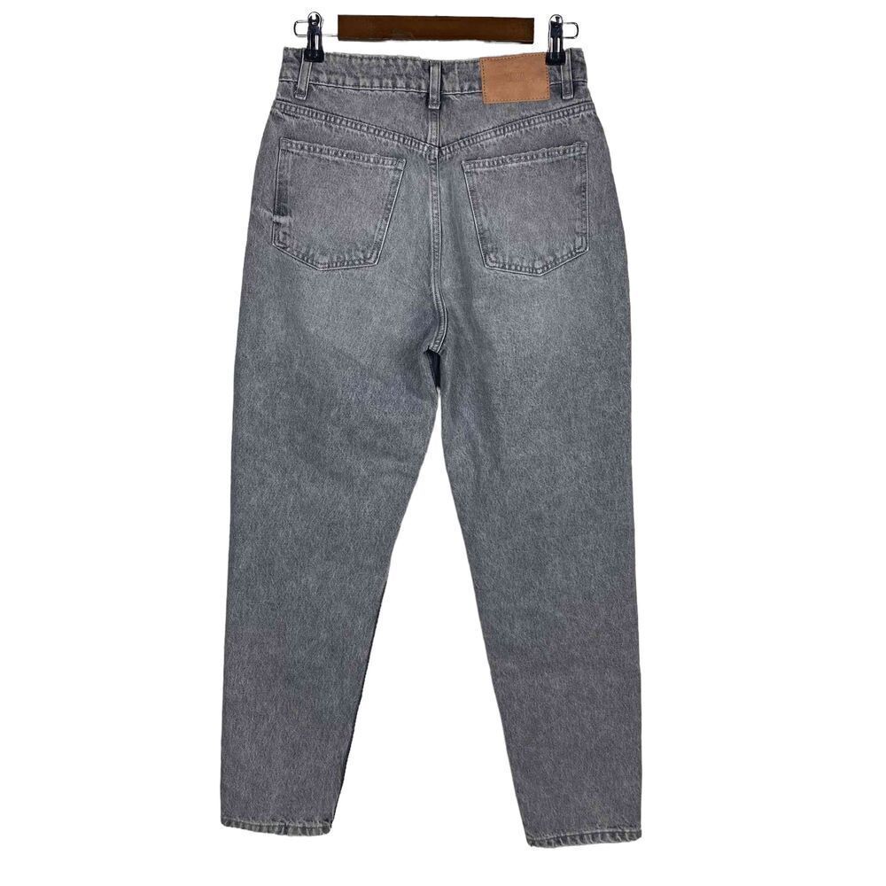 Zara Acid Washed Distressed Gray Jeans size 6 - Picture 2 of 5